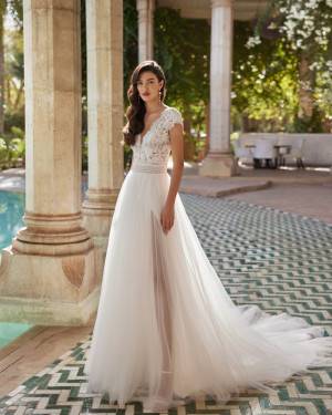Robe de mariée de style princesse de la marque Adriana Allier - modèle ANYA