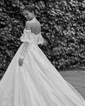 Robe de mariée style princesse de la marque Adriana ALLIER - modèle POLINA Chez Passion'elles Marseille.