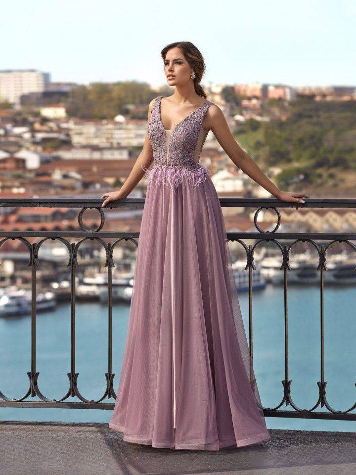Robe de soirée longue de la marque Susanna Rivieri - modèle CHELSY.