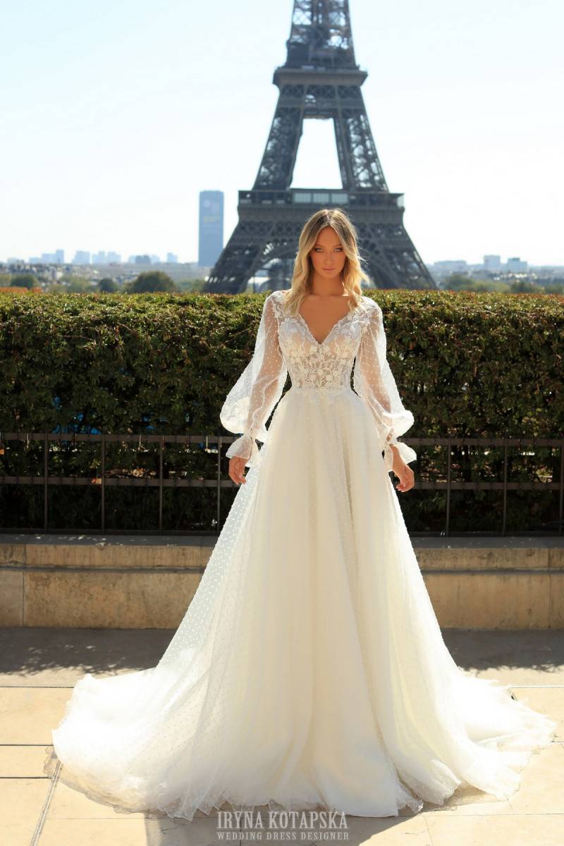 robe de mariée avec manches à Marseille